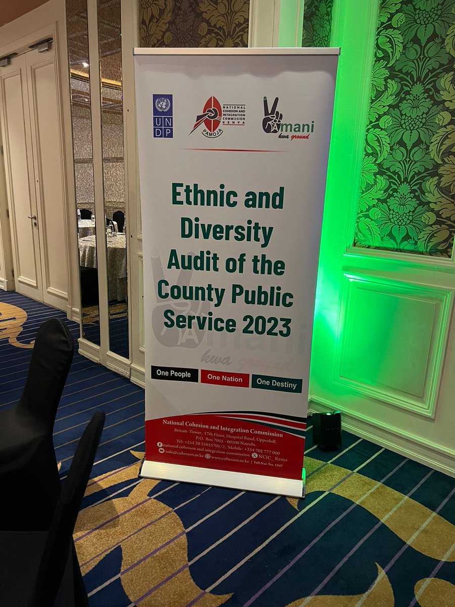 Marsabit County represented at the launch of the ethnic and diversity audit of the Kenyan County Public Service by the National Cohesion and Integration Commission (NCIC). The most compliant, improved, and diverse counties will be awarded.