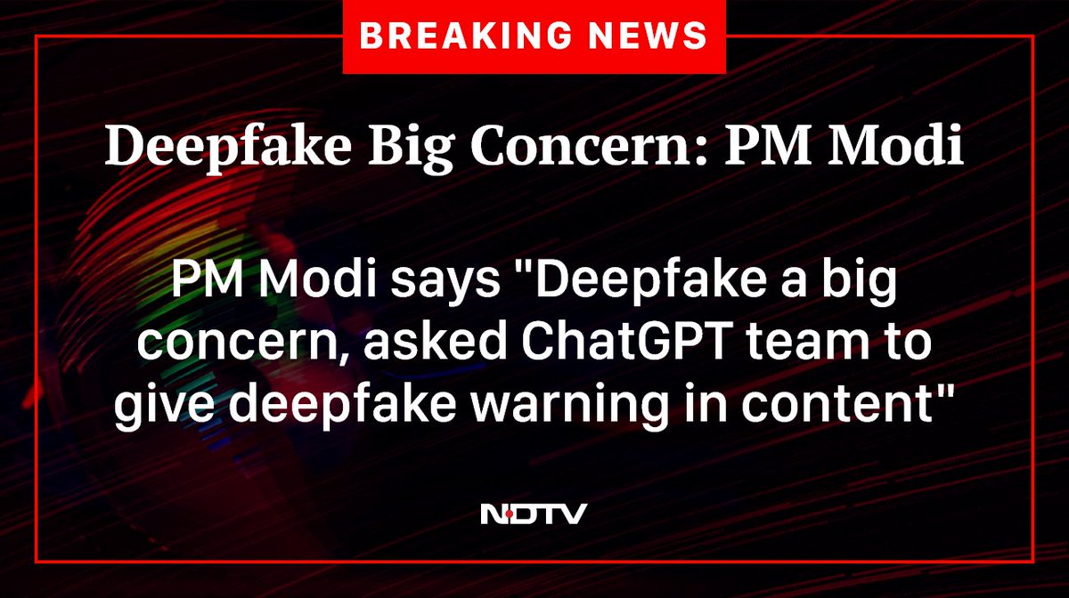 ndtv's tweet photo. #Deepfake https://t.co/FrFB8UhfVK