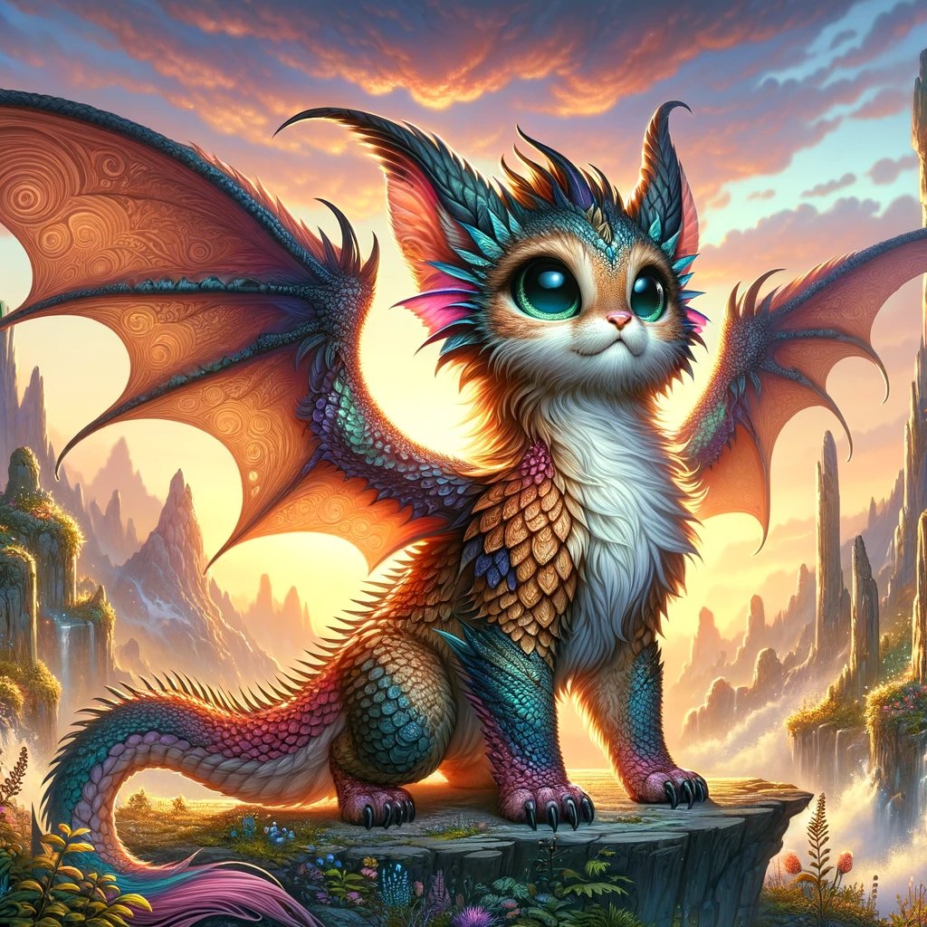 AI_Made_Artwork's tweet photo. Cat Dragon all grown up
.
#catdragon #cat #dragon #allgrownup #ai #art #Forgottencats https://t.co/lbAXtcXNHz