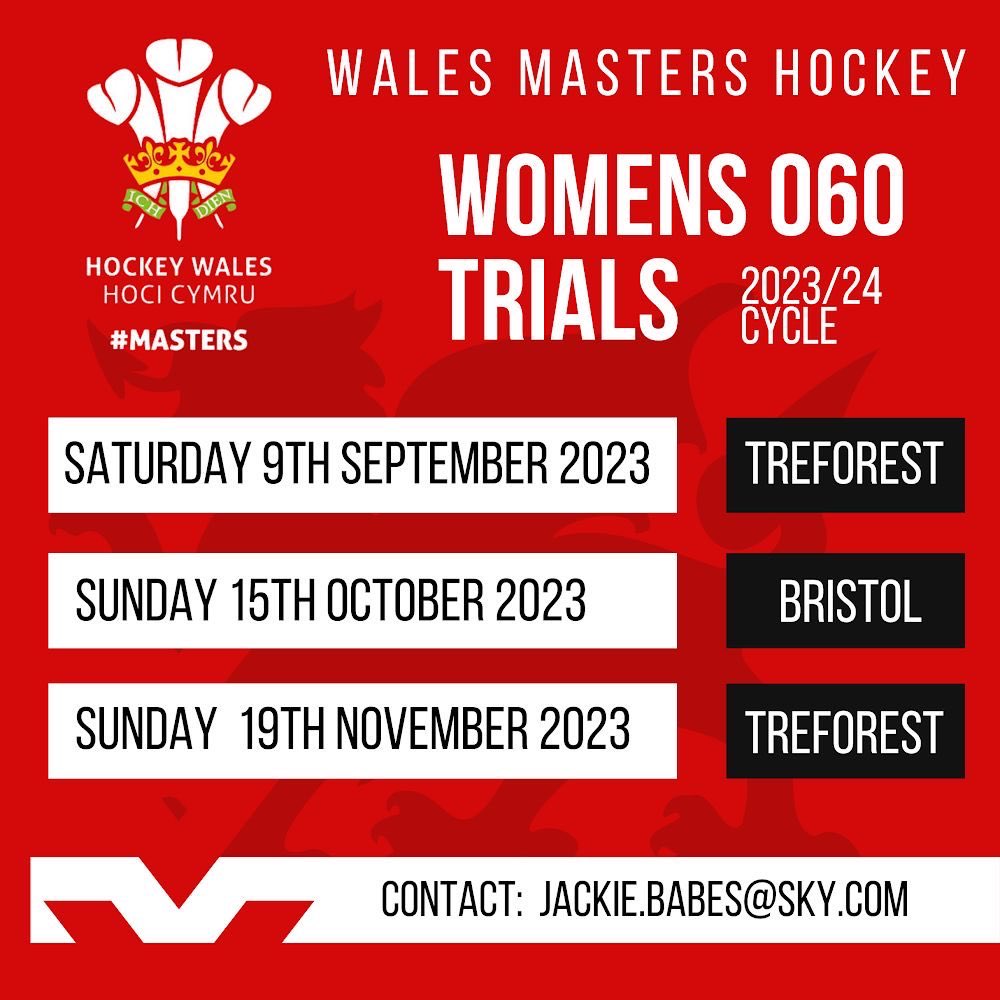 WalesLadiesHock's tweet photo. #WalesLadiesHockeyMasters 60s Trials 
Sunday 19th November 2023 10:00 - 14:00 @USWSport 
Playing fields Ty'n -y-wern ,Main Avenue,Treforest Industrial Estate Pontypridd CF37 5UP
#MastersHockey #WelshHockey https://t.co/PajL9CCZON