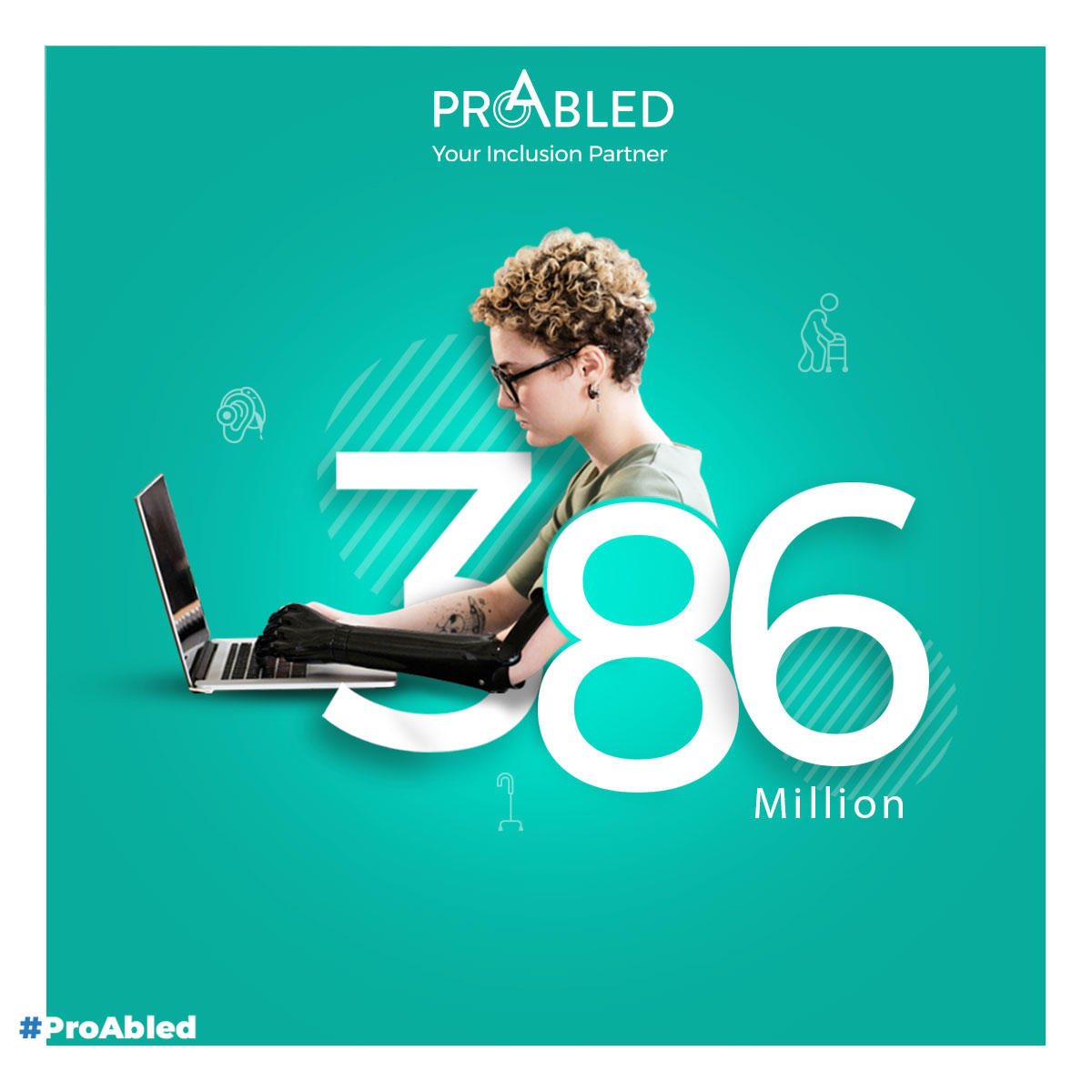 ProAbled's tweet photo. #ProAbledAcademy
As per the @ilo , 386 million of the world’s working-age people have some kind of disability. Unemployment among PWDs is 80% in some countries.

To recruit persons with disabilities for your job vacancies, contact us on +961 81 510 348 or on hr@proabled.com https://t.co/XiN3EEeksJ