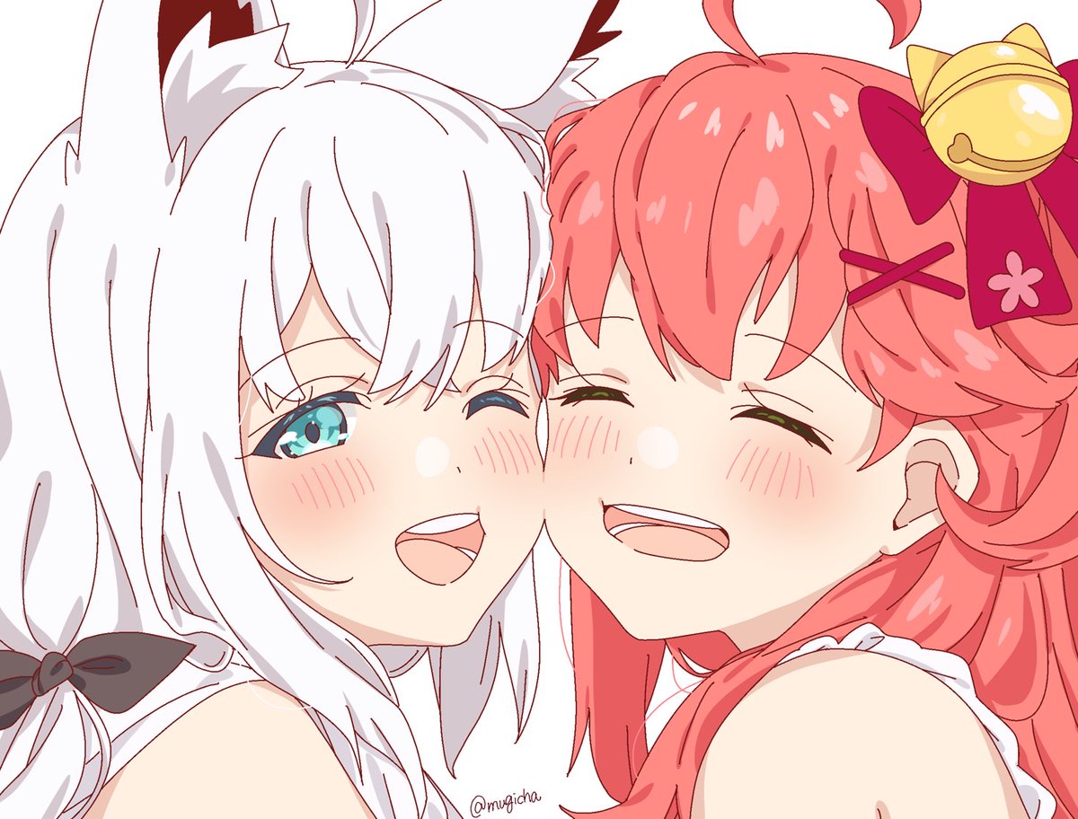 mugicha__61's tweet photo. #絵フブキ #miko_Art
🦊🌸ぎゅ〜！！！ https://t.co/eOlVY22Hfe