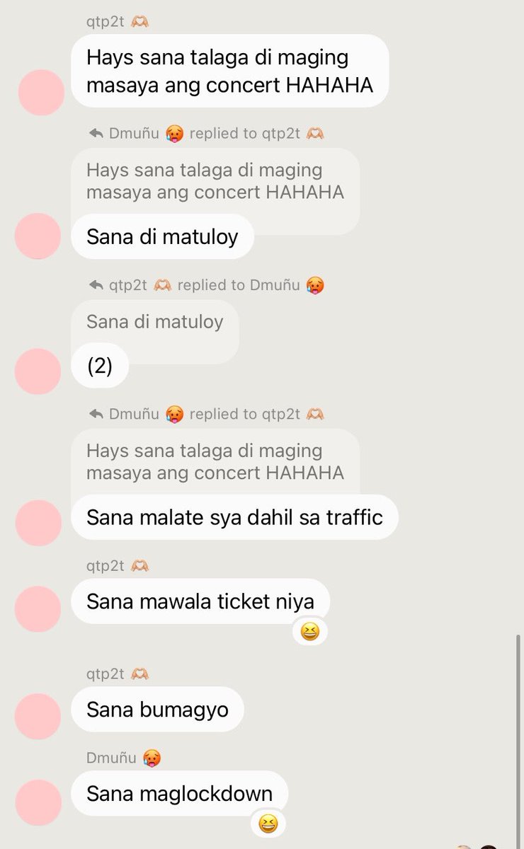 Y00NJHN's tweet photo. flex ko lang din tong dalawa kong "friends" sa work. nagsend ng screenshot ng tickets ko sa gc namin para magpalibre and nung tumanggi ako dami nang ebas. sana all natatawa sa "jokes" nila :)) https://t.co/KO27vjisc9