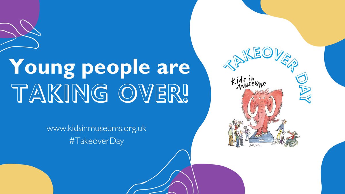 💥 Today is Kids in Museums #TakeoverDay 2023! 💥 If you go down to a museum today, you’re in for big surprise! Children & young people are taking charge of museums, galleries & heritage sites across the UK. This year's theme is Let’s Play! What's on: bit.ly/3ug13DH