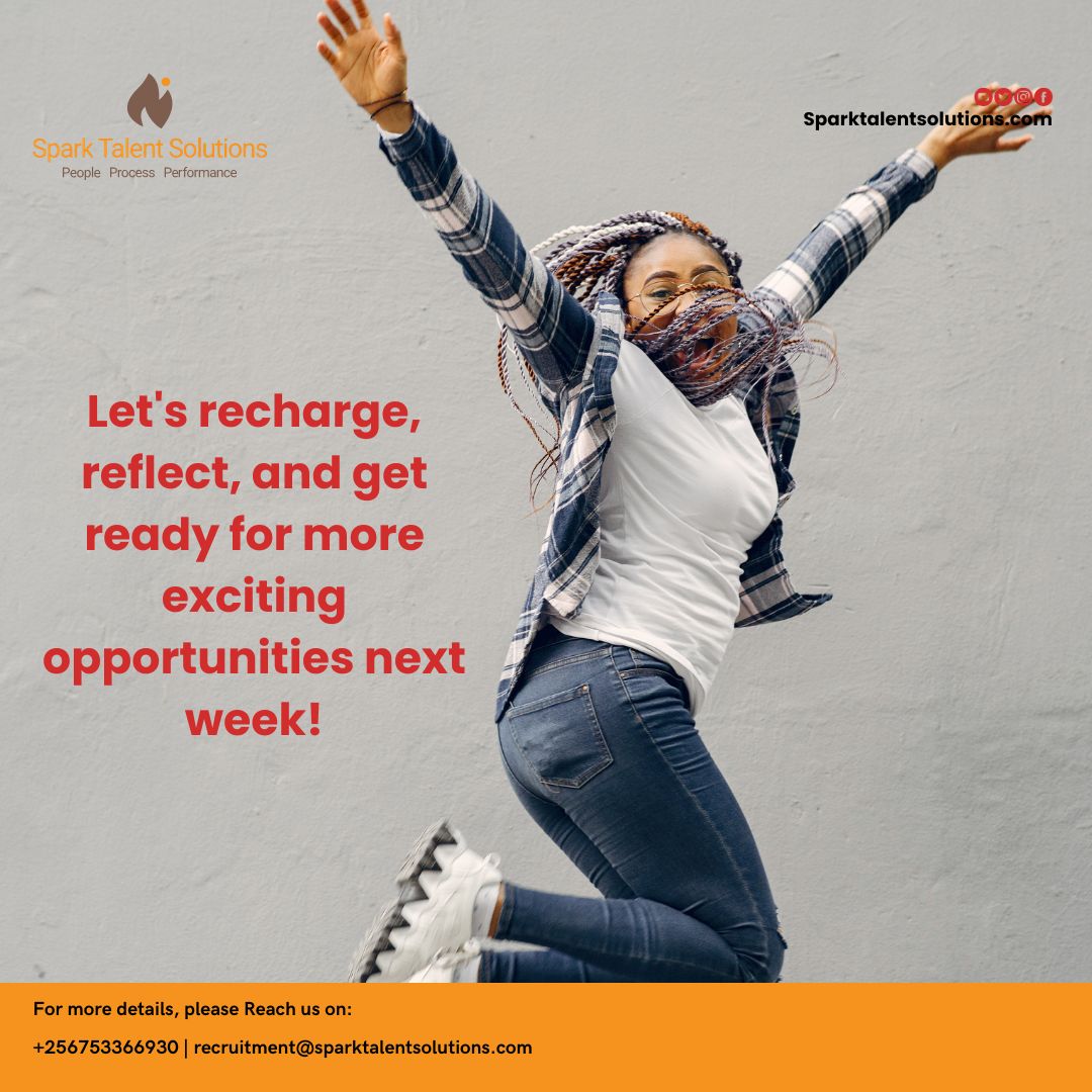 sparkTsolutions's tweet image. As we look forward to the weekend, let&apos;s recharge, reflect, and get ready for more exciting opportunities next week. Cheers to a fantastic Friday and a weekend filled with inspiration!
#SparkTalent #FridayFeeling #TalentExcellence #HRPartner #WeekendVibes #CareerSuccess