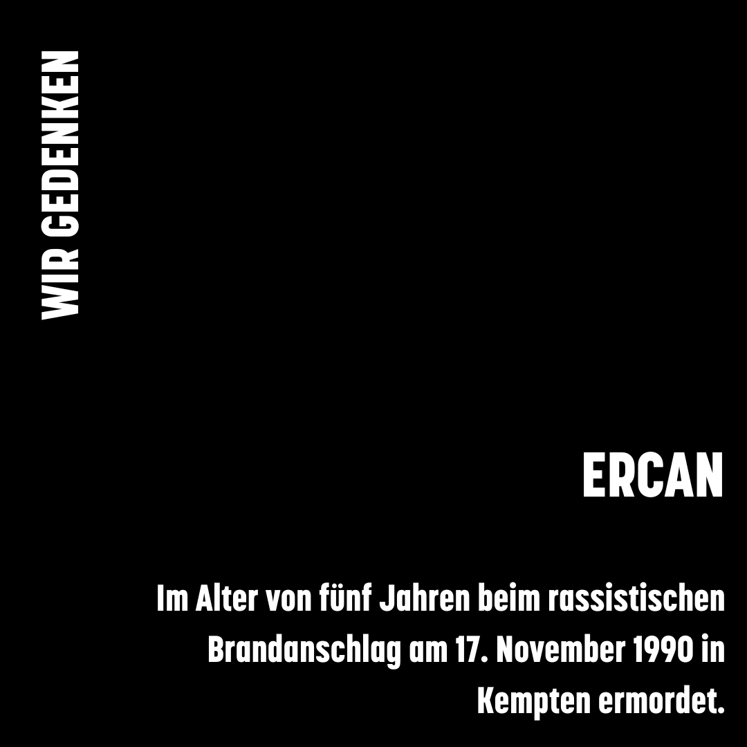 nsuwatch's tweet photo. Heute vor 33 Jahren wurde der 5-jährige Ercan in #Kempten im #Allgäu bei einem Brandanschlag auf ein von türkeistämmigen Menschen bewohntes Haus ermordet. Die Tat blieb unaufgeklärt, Überlebende und Angehörige wurden jahrzehntelang über mögliche Hintergründe im Unklaren gelassen. https://t.co/HFf1n2fk5R