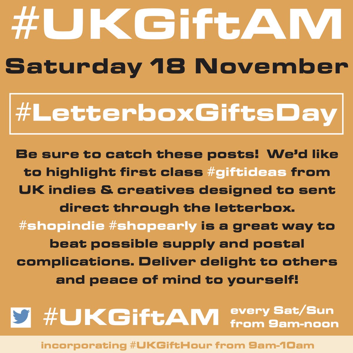 38 days to go. . . if you'd like to deliver delight through the post with distinctive #giftideas from #shopindie creatives, don't leave too much to chance! Find it and order it using our special #LetterboxGiftsDay on #UKGiftHour #UKGiftAM this weekend 🤗🎁 #planahead #EarlyBiz