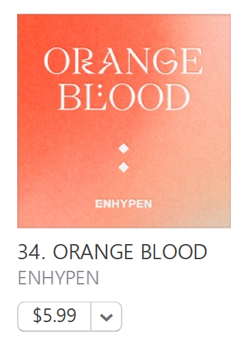 ENHYPENinUSA's tweet photo. [📈] APPLE

USA ENGENE, currently we are #34 on Apple's Top Albums and have yet to make the Top Songs. Please purchase title Track first and then the rest of the album.

🔗: https://t.co/KocPZk5q50

#SweetVenom #ORANGEBLOOD_OutNow #ENHYPEN @ENHYPEN_members @ENHYPEN https://t.co/xm0khxSOy1
