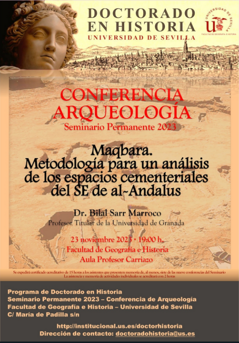 medievalugr's tweet photo. El próximo 23 de noviembre, a las 19:00h, nuestro compañero Bilal Sarr impartirá una conferencia sobre su proyecto Maqbara en la Universidad de Sevilla. https://t.co/ju0hr8JpPK