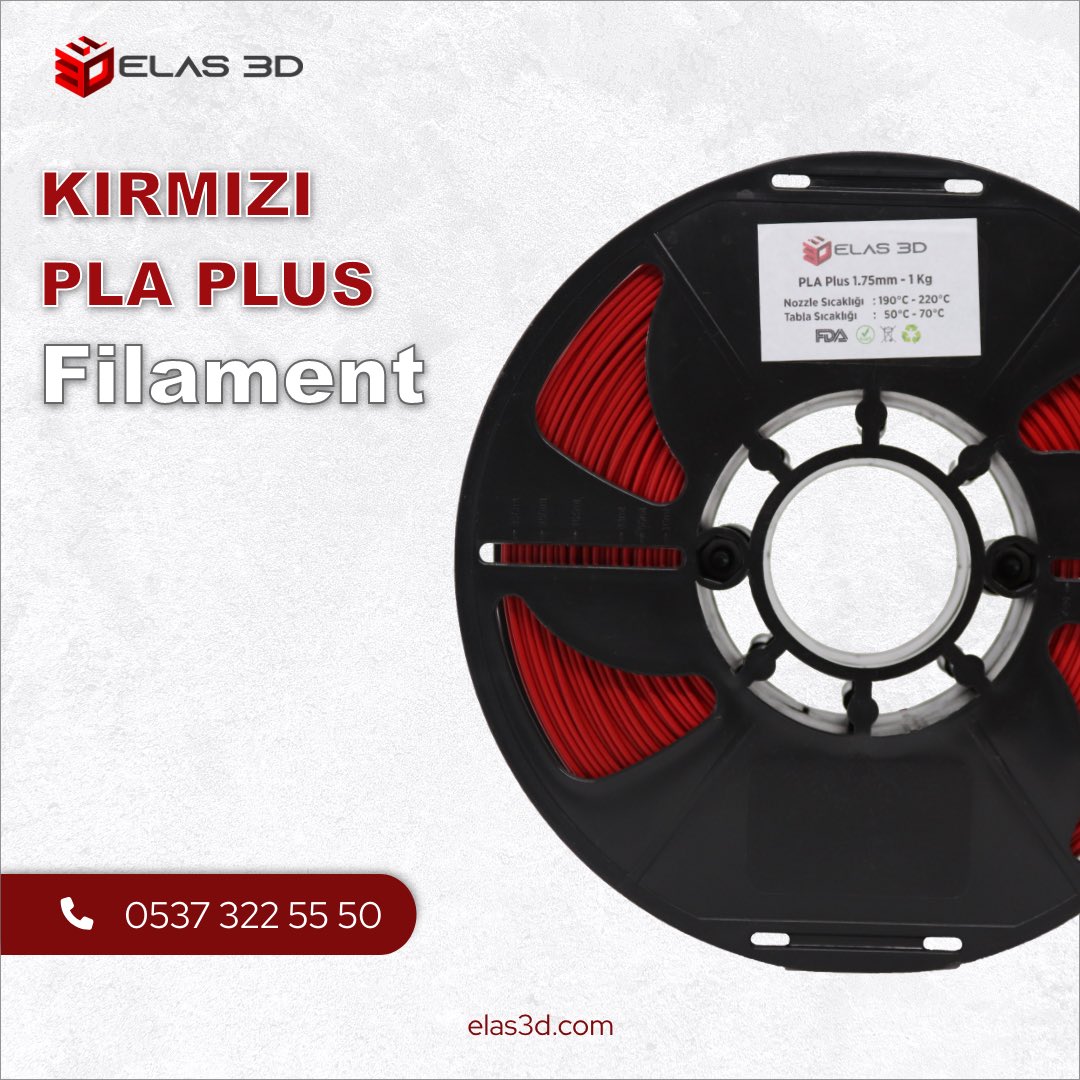 Elas 3D Kırmızı PLA Plus Filament

Filamentlerimizle ilgili detaylı bilgi ve satın alma için bizimle iletişime geçebilirsiniz.
📞+905373225550
✉️info@elas3d.com
🌐elas3d.com
#elas3d #3dyazıcı #3dprinter #3dbaskı #3dprinting #3d #3dprinted
#plaplus #petg #kırmızı