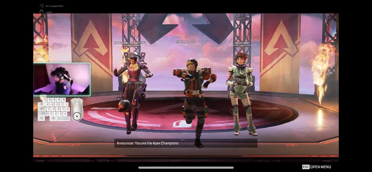 Jc_Dubb2431's tweet photo. Such a W stream tonight w/@Luvlynesss & @ChrisArcTrooper. 7+ hours just kill grinding and got some amazing highlights. 2 YouTube vids coming soon and a bunch of play you guys will be blessed with so stay tune and see ya again #DubbNation #twitch #ApexLedgends π₯π₯π₯π₯ https://t.co/rLuU7mKHhr