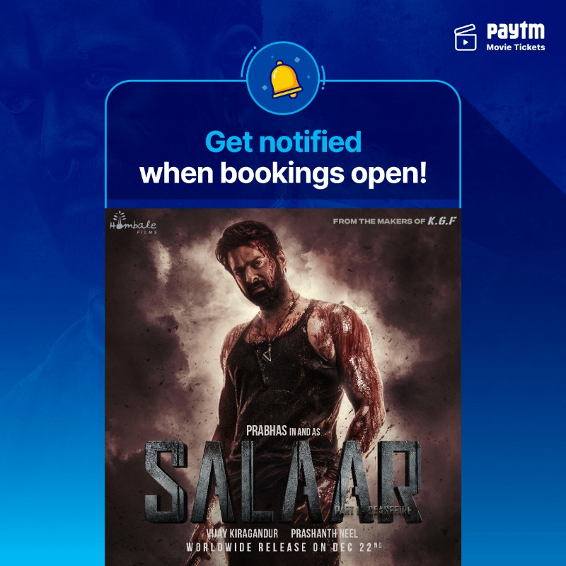 carebydistrict's tweet photo. #Prabhas fans, just 2 weeks to go for the #SalaarCeaseFire trailer to detonate! 😍💥

#SalaarCeaseFireOnDec22. Set a Movie Alert on the Paytm app &amp; get notified as soon as bookings open for it around you!

#Salaar @hombalefilms @SalaarTheSaga