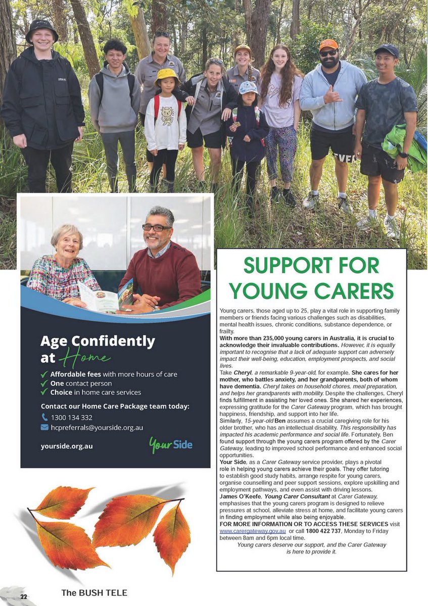 yoursideaus's tweet photo. Thanks to The Bush Tele for this wonderful article about our young carers Cheryl &amp; Ben.
 
Young carers deserve our support, and the Carer Gateway is here to provide it.
 
#youngcarers #carergateway #inthenews #yourside https://t.co/EZyQWnehhZ