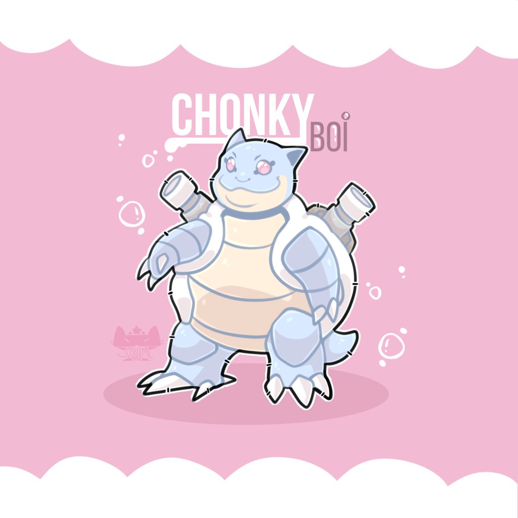 StxllaArts's tweet photo. Blastoise is a chonky boi- https://t.co/wyyNW32tA0