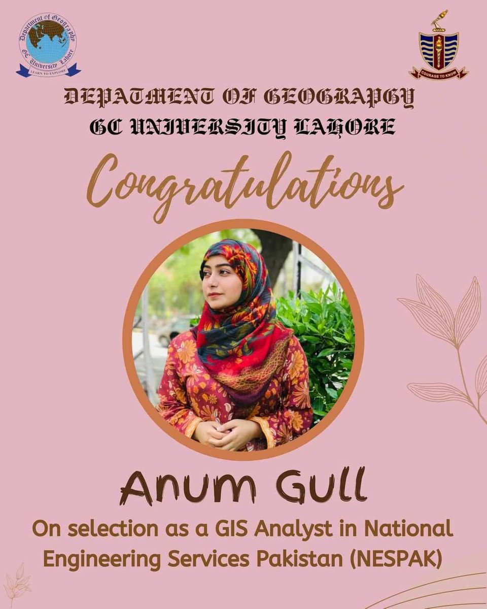 Department of Geography GC University Lahore tweet media