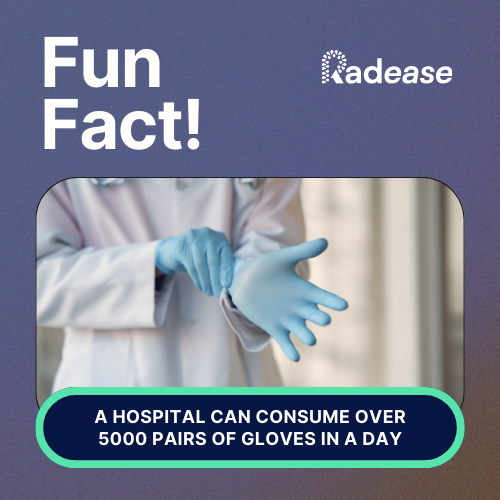 RadeaseHealth's tweet photo. Here's a  Friday Fun Fact: A hospital can burn through 5,000 pairs of gloves in a day! But hey, who's counting? Just goes to show the incredible commitment our healthcare warriors every second of every day. Let's celebrate them today!
#health #healthcare #healthtech #tgif https://t.co/4pH6WIzcuA