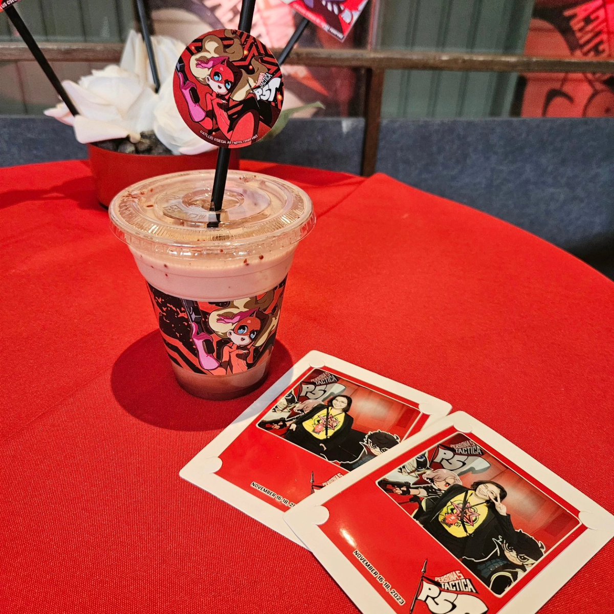 imLadymadeStar's tweet photo. That sounds like an amazing event at the Moon Rabbit Cafe!
Enjoy the unique Persona 5 Tactica theme, the special drinks, snacks, and limited keychains.
Have a great time exploring the demo version and soaking in the fantastic atmosphere!
#P5TCafePH #P5T #PersonaSEA #ATLUSSEA https://t.co/OvemqkAaJn