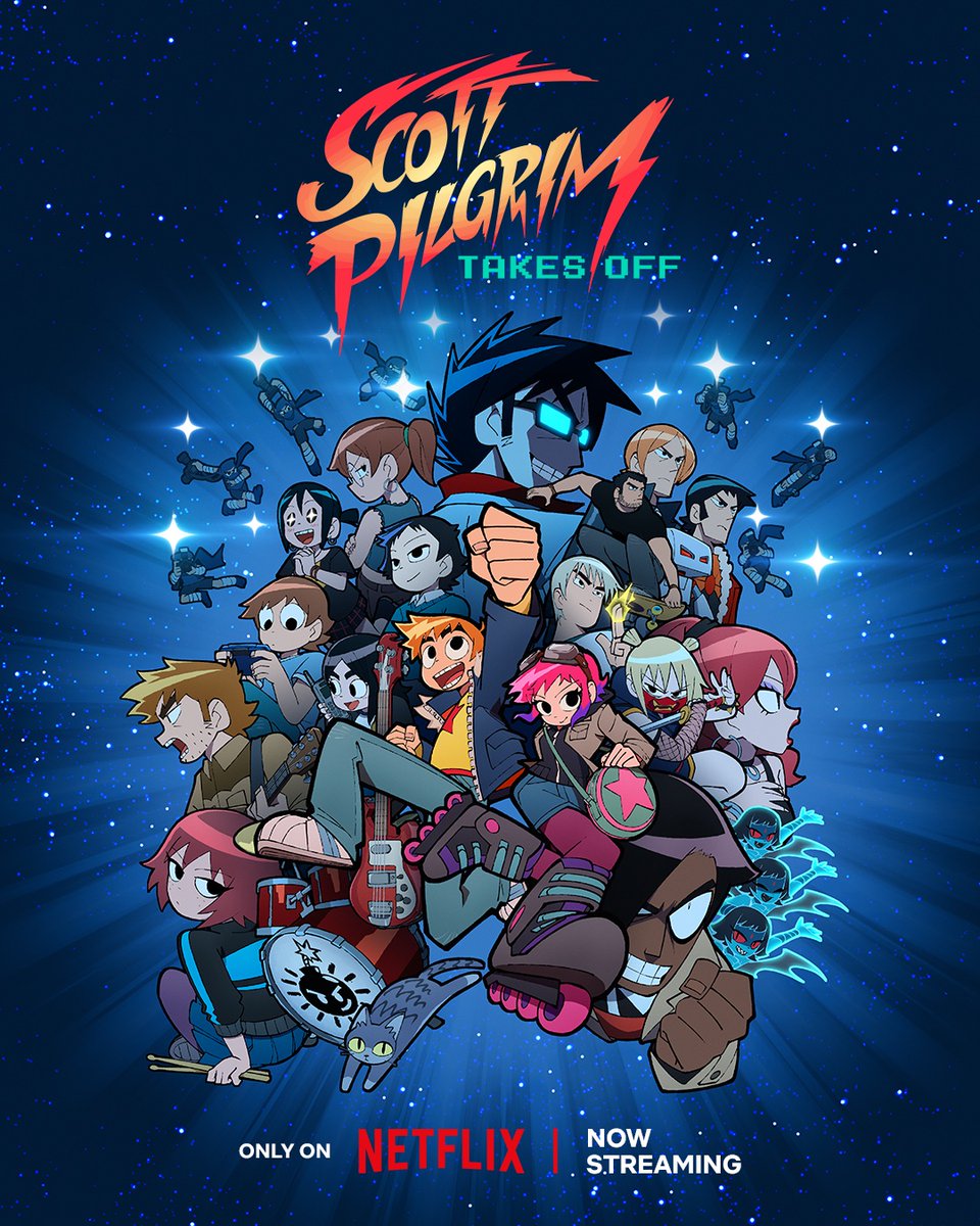 scott pilgrim takes off!!! all episodes available... now!!!!!!! @Netflix