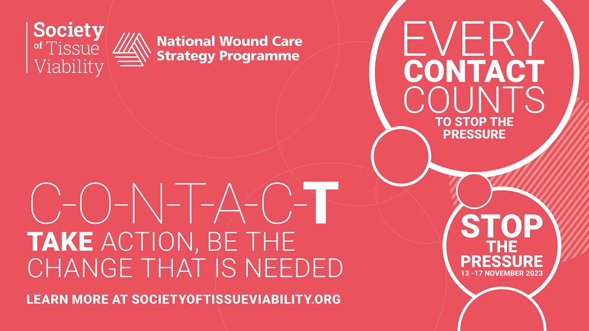 C-O-N-T-A-C-T ➡️ T - TAKE ACTION, be the change that is needed. Find out more about how our #4nations team are #makingeverycontact count to #stopthepressure societyoftissueviability.org/community/stop…