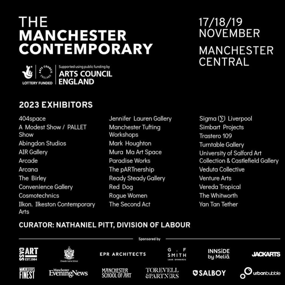 Abingdon Studios (ABS) (@abingdonstudios) on Twitter photo Todays the day <a href="/McrContemporary/">The Manchester Contemporary</a>
.
Visit us at Stand 228 this weekend.
.
<a href="/abingdonstudios/">Abingdon Studios (ABS)</a> showing 20 artists inc. studio members, Work/Leisure residency artists and commissioned exhibition artists.
.
Blackpool, The Hebrides, Lancashire, London, Manchester, Margate and more…. Todays the day <a href="/McrContemporary/">The Manchester Contemporary</a>
.
Visit us at Stand 228 this weekend.
.
<a href="/abingdonstudios/">Abingdon Studios (ABS)</a> showing 20 artists inc. studio members, Work/Leisure residency artists and commissioned exhibition artists.
.
Blackpool, The Hebrides, Lancashire, London, Manchester, Margate and more….