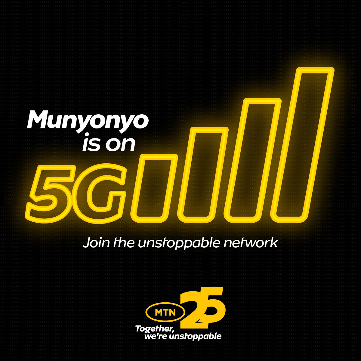 Let’s welcome Munyonyo on the #UnstoppableNetwork Does your area code have the #MTN5G?