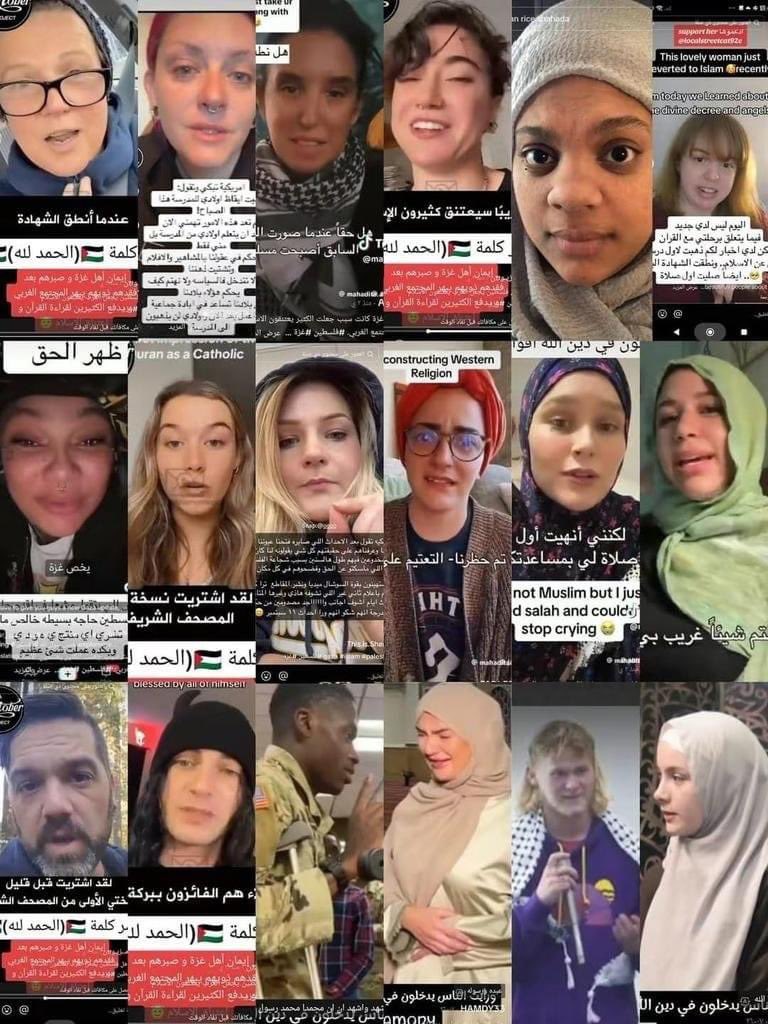 Ania27El's tweet photo. كل الذين  في الصورة أعلنوا إسلامهم بعد العدوان الاسرائيلي الوحشي  على اهل غزة …

اللهم اعز الإسلام والمسلمين .. https://t.co/SLRA9deBn0