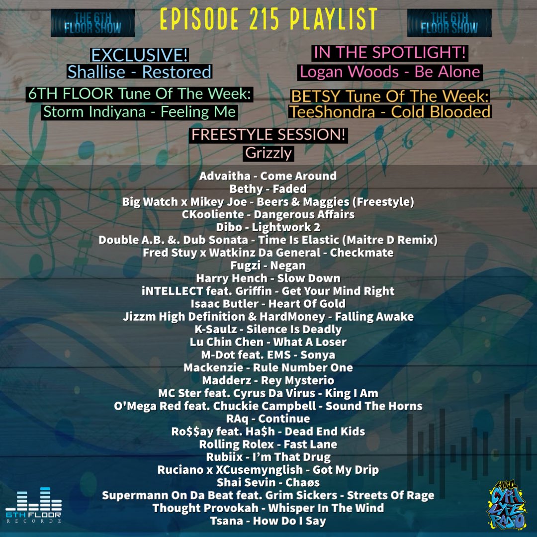 Episode 215 #ComingSoon (21/11/23) #The6thFloorShow 

<a href="/mrn_madderz/">Mrn_madderz</a> <a href="/cyrusdavirus/">CYRUS DA VIRUS</a> <a href="/OMegaRedSupaFan/">O'MegaRedSupaFan</a> <a href="/raq_reezy/">RAq（らっく）</a> <a href="/Ru_biix/">Rubiix</a> <a href="/iamshaisevin/">SHAI SEVIN</a> <a href="/asksupermann/">Sanjeev / Supermann 🏴󠁧󠁢󠁳󠁣󠁴󠁿🇮🇳</a> <a href="/GrimSickers1/">Sickers</a> <a href="/StormIndiyana/">Storm Indiyana</a> <a href="/Thoughtprovokah/">Thought Provokah</a> <a href="/MDotBoston/">IG: MDOTBOSTON</a> <a href="/benefitctn/">Benefit (EMS)</a> <a href="/KOREofEMS/">The Kore Tour</a> <a href="/RevOfEMS/">IG: @RevOfEMS</a>