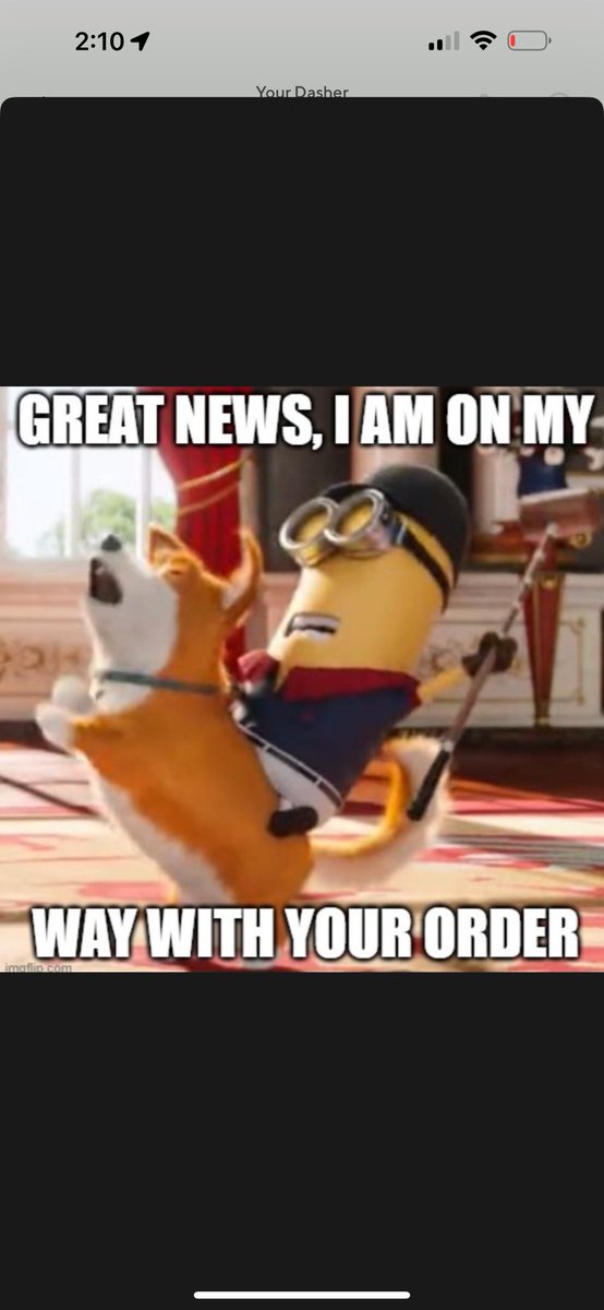bransteves's tweet photo. Door dash guy needs to relax https://t.co/T40esXpY9g