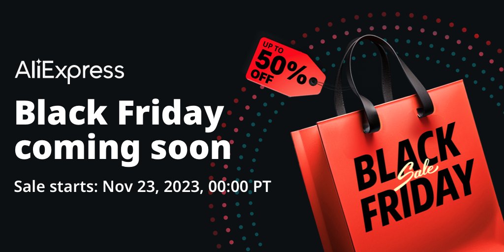 Check out @UgreenGlobal Extra Black Friday savings for you Collect your code for the coming sale Sale starts: Nov 23, 2023, 00:00 PT View more:aliexpress.com/gcp/300001062/… #AliExpress #BlackFriday #AliExpressDeals #AliExpressBrands