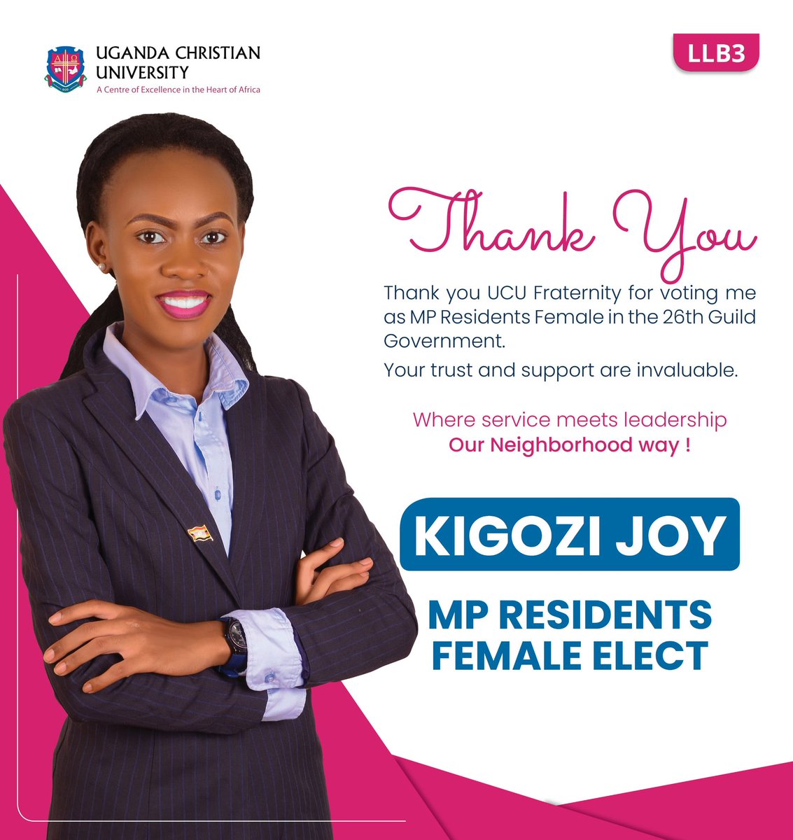Forever grateful to the UCU Fraternity
I made it 💪
#whereservicemeetsleadership