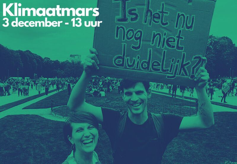 Zet 3 december in je agenda want dan is er de nationale klimaatmars buff.ly/47nMAnC