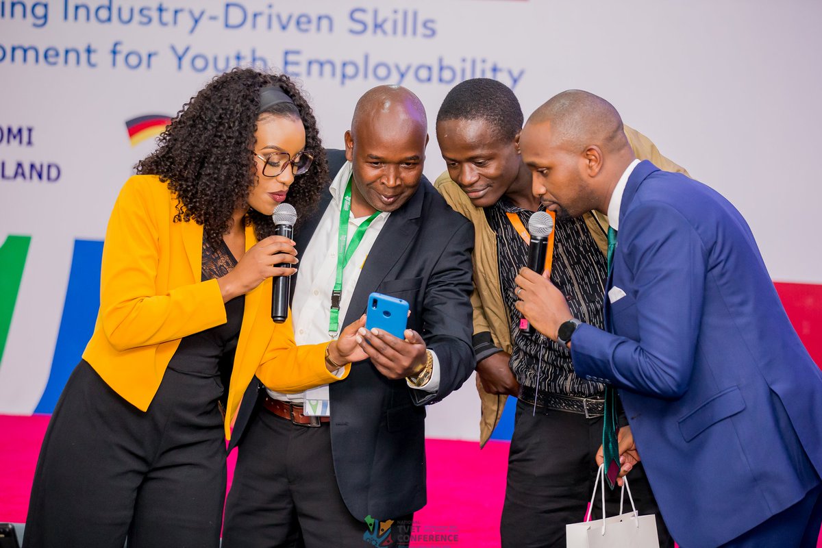 AnzayaJustus1's tweet photo. The best caption wins.
A very senior person from a senior office in the country called in during the National TVET Conference 2023. What do you think he was saying?
#TVETIndustryLinkages https://t.co/fdgOBT1wIe
