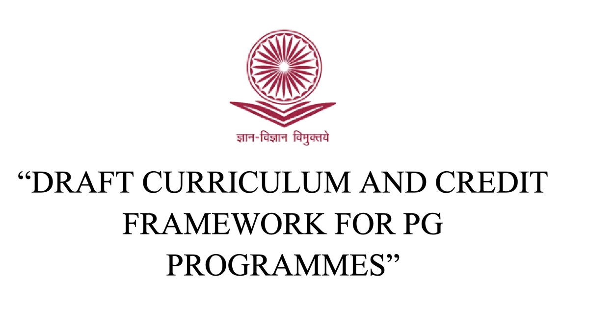 mamidala90's tweet photo. Today UGC has announced on its portal “Draft Curriculum and Credit Framework for PG Programmes". Please go through it and provide your inputs. UGC will finalize and announce the framework after considering the feedback from stakeholders.
https://t.co/2YoNyHwhQS https://t.co/4AWoAvx1v7
