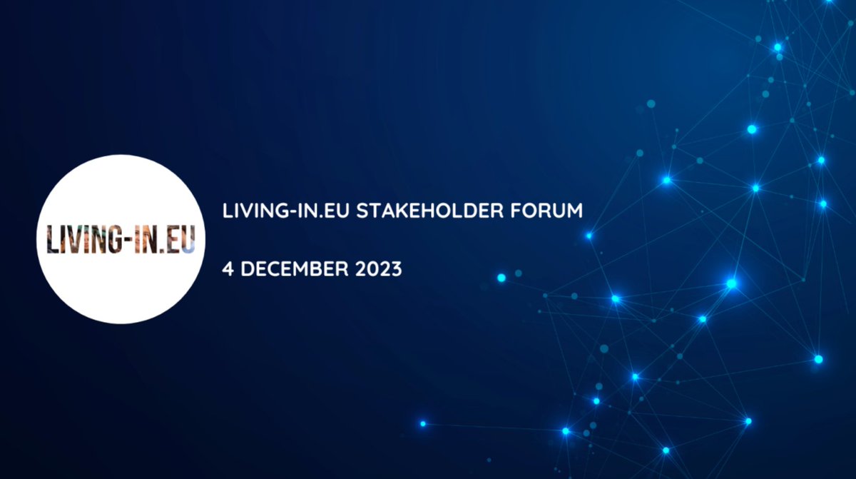 🔈If you are a signatory or supporter of #LivinginEU, don't miss out our next stakeholder forum!

🗓️4 December 2023
🕐 13:00 – 15:00 h CET
👩‍💻lnkd.in/gHbhi-g4

#joinboostsustain