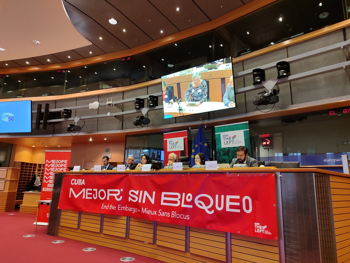 Tribunal Internacional comienza su segunda sesión. Hoy se escuchan testimonios del impacto del bloqueo en #Cuba y cómo afecta a los países europeos. Jueces emitirán hoy su Dictamen. 
#UnblockCuba 
#Unblockus