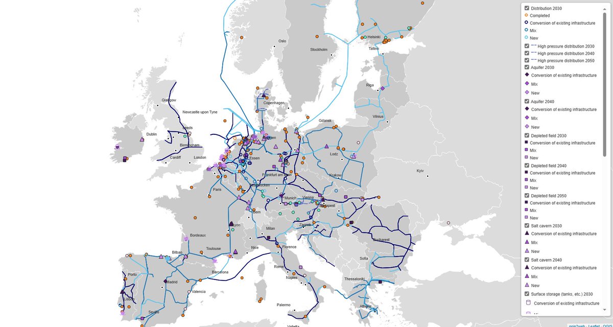 gd4s_eu's tweet photo. 🚨Out now!
🗺️Updated interactive #H2inframap with 91 new projects across all parts of the #H2 value chain.
The map underlines that #infrastructure is a key enabler for the #hydrogen economy.
Check the updated map here 👉🏽https://t.co/ydpl8V4KIH https://t.co/nCLcoTkVYO