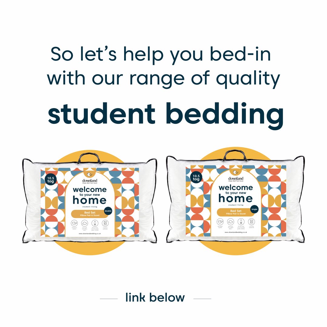 DownlandBedding's tweet image. 🌍✨ Happy International Student Day from all of us at Downland! 🎉🐤

Check out our range of affordable student bed packs, specially designed to help you bed-in into your new digs 👉 downlandbedding.co.uk/student-bed-pa… 

#SleepWellFeelGood #Downland #InternationalStudentDay