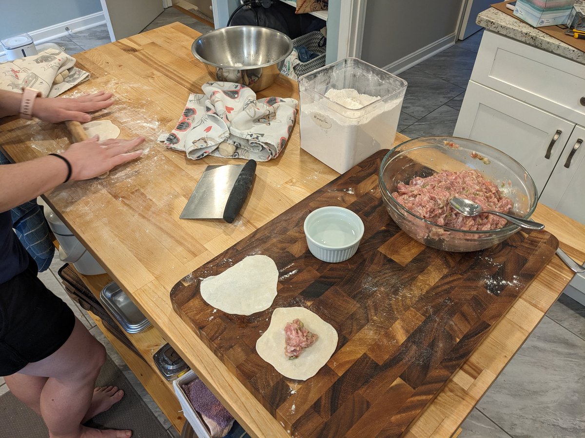 LysergCooks's tweet photo. Made homemade dumplings for the first time, very nice, will do again. https://t.co/YQ0sLvfEX3