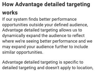Meta's truly pushing broad targeting like never before

We see, feel &amp; validate this across all levels - I mean... it's even on "auto" now; No matter the great variety of available audience-BS you might wanna browse/choose from, there's nothing you can do to stop technology from