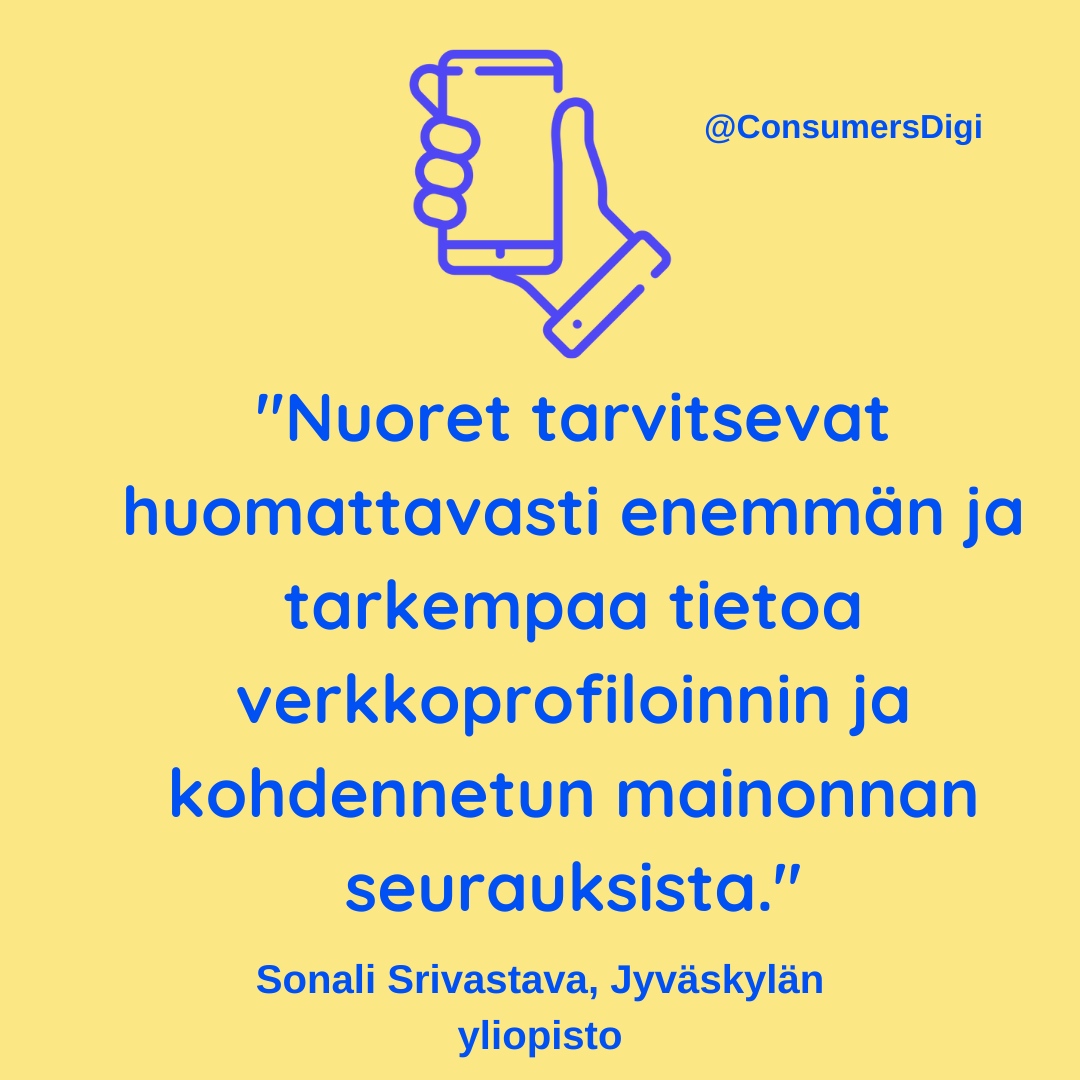 Teini-ikäiset paheksuvat äänidataan perustuvaa kohdennettua mainontaa – verkkokäyttäytymisen seuranta hyväksytään helpommin.

bit.ly/3SGg6Rq 

#blackfriday #verkkomainonta #kuluttaminen