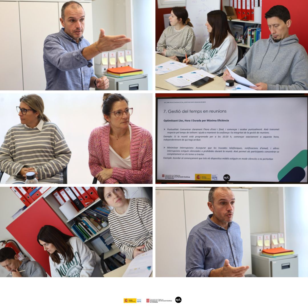 EinesPerTothom's tweet image. Acabem l&apos;última sessió del curs &quot;Directius d&apos;Economia Social amb aprenentatges sobre gestió del temps i un test sobre adquisició de coneixements durant el curs.

#EinesperTothom #Conforcat #AMida #FormacióSubvencionadsa #EconomiaSocial #TercerSector #Granollers #VallèsOriental