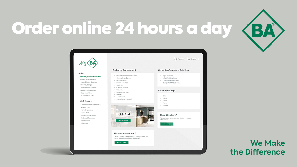 Order online 24 hours a day, 7 days a week with BA 💻 Receive many of our stocked sized standard doors quickly with our 48 hour despatch. Order on MyBA today!