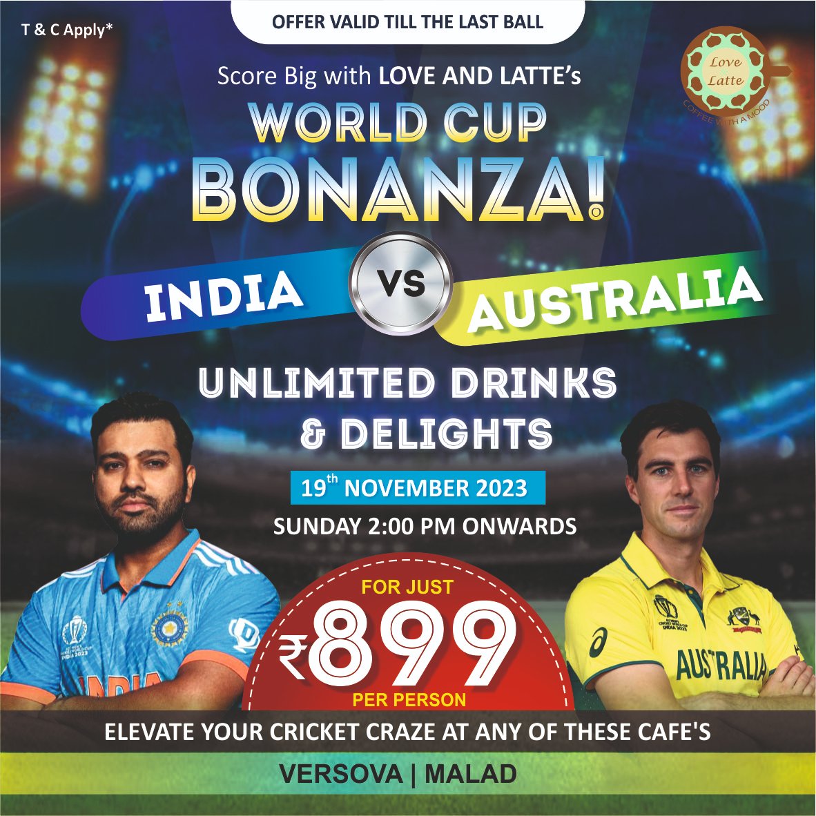 Enjoying the thrilling Cricket World Cup action with a side of caffeine at Love & Latte! ☕🏏

Catch every exciting moment live on our big screen.

#cricket #livestreaming #unlimitedfood #drinks #coffee #coffeewithamood #lovenlattecoffeeroasters #lovenlattecoffeeroasting