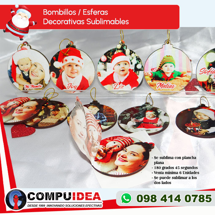 compuideaEC's tweet image. 🌈✨ ¡Presentamos nuestros nuevos bombillos navideños para sublimar de 6 cm! se puede sublimar ambos lados con cualquier estampadora plana. ¡Haz de esta temporada algo extraordinario con los productos de Compuidea.net! 🌟🖨️ #DecoraciónExclusiva #NavidadCreativa