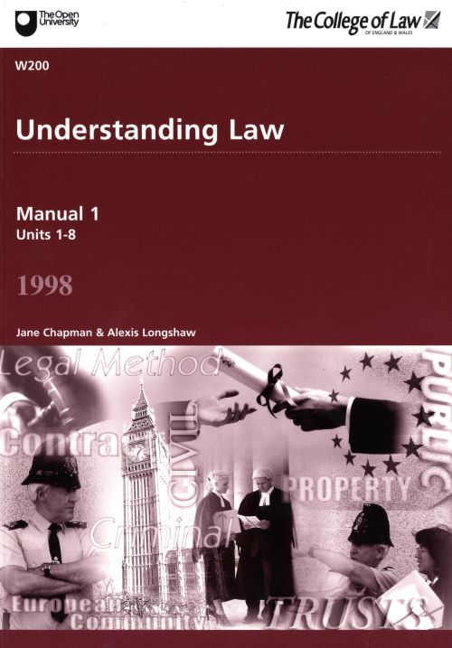 OU_Law's tweet photo. W200 - Understanding Law ๐ฉโโ๏ธโ
The first Law School Module from 1998!
Can anyone remember using this manual?
#OULS_25 https://t.co/ni9DK1eft5