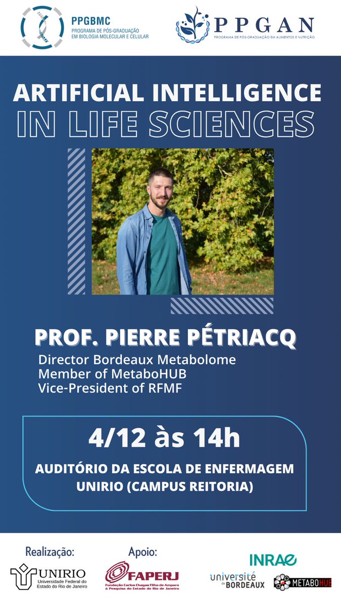 Dr Pierre Pétriacq (@petriacqp) on Twitter photo Thrilled to go back to Rio 🇧🇷 and teach more metabolomics, modelling and plant biology !
<a href="/BdxMetabolome/">Bordeaux Metabolome</a> <a href="/bdxPlantMetabo/">Bordeaux Plant Metabolism</a> <a href="/univbordeaux/">Université de Bordeaux</a> <a href="/INRAE_NA_BDX/">INRAE Nouvelle-Aquitaine Bordeaux</a> <a href="/INRAE_BFP/">INRAE UMR1332 BFP</a> <a href="/Metabohub/">Metabohub</a> Thrilled to go back to Rio 🇧🇷 and teach more metabolomics, modelling and plant biology !
<a href="/BdxMetabolome/">Bordeaux Metabolome</a> <a href="/bdxPlantMetabo/">Bordeaux Plant Metabolism</a> <a href="/univbordeaux/">Université de Bordeaux</a> <a href="/INRAE_NA_BDX/">INRAE Nouvelle-Aquitaine Bordeaux</a> <a href="/INRAE_BFP/">INRAE UMR1332 BFP</a> <a href="/Metabohub/">Metabohub</a>