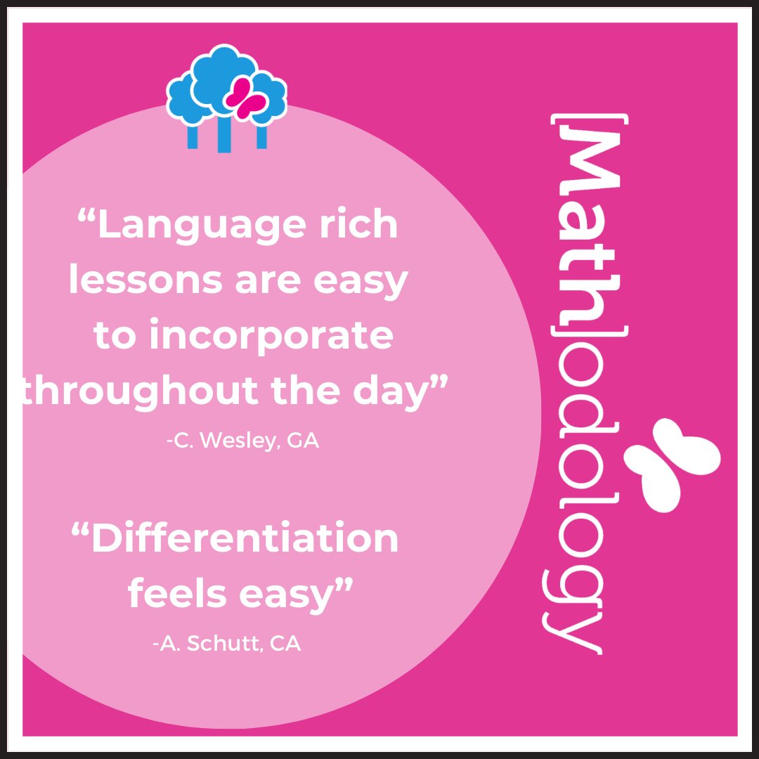 Mathodology's tweet image. Here&apos;s what teachers have said about our early childhood math programs- Developing Roots! 

Learn more at: mathodology.com

#elementarymath
#purposefulplay
#developingroots
