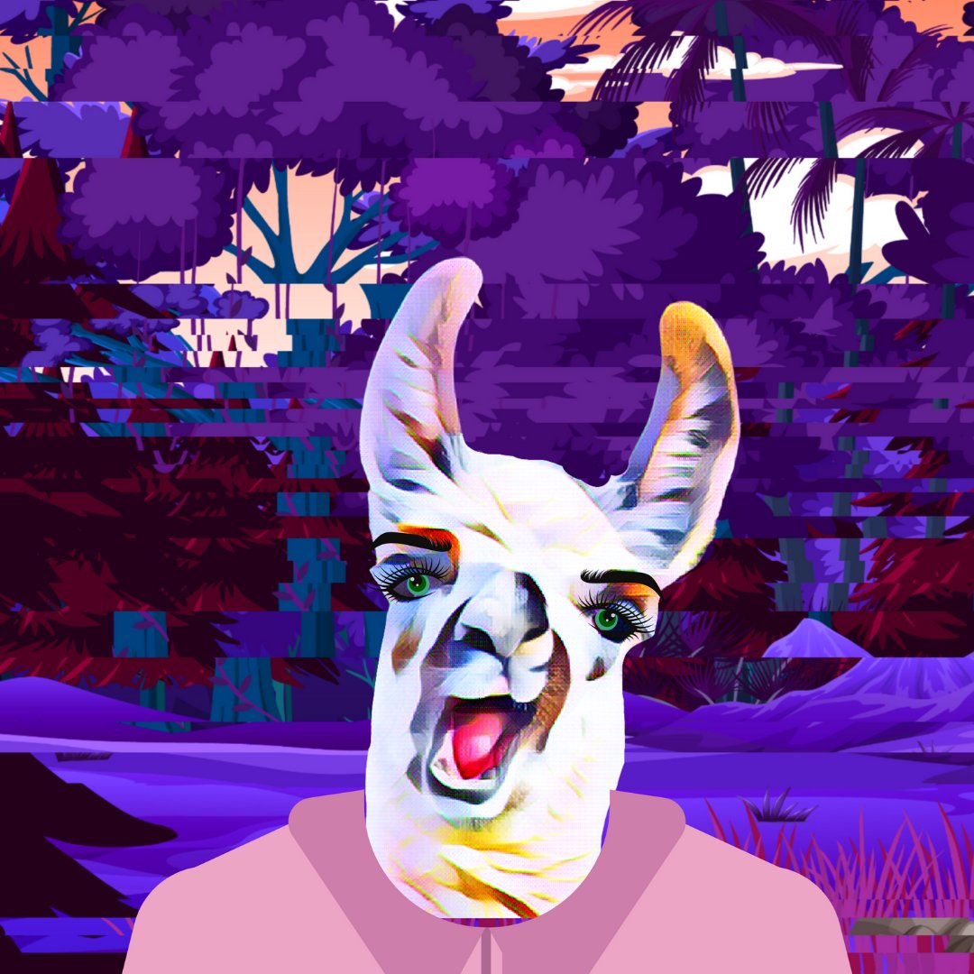 The Chicho the Llama Collection 28 of 99 unique pieces. 

#TGIF #cryptotwitter #nfts #nft #nftart #nftcollector #collectible  #nftcommunity #blockchain #gallery #latam #canada #nftday #digitalart #crypto #flowers #funky