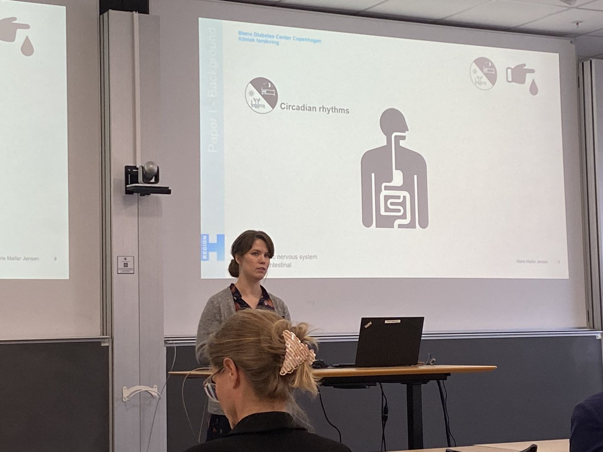 Excited to observe Marie Møller Jensen defend her PhD on how circadian rhythms and lifestyle impact gastrointestinal transit! #PhDDefense #ResearchExcitement