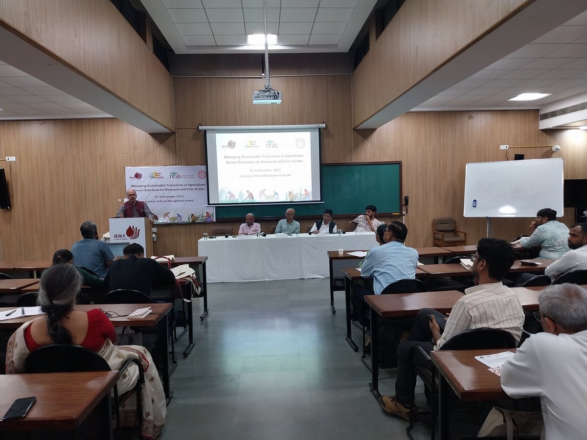 The second day of MST 2023 ends with a Panel discussion on "Newer Directions for Research and Civic Action for Sustainable Transitions in Agriculture
<a href="/asaxena87/">Abhishek Saxena</a> <a href="/shambuprasad/">Shambu Prasad C</a> <a href="/socialAnkit/">Ankit kumar</a> <a href="/DuttaDeborah/">Deborah Dutta</a> <a href="/ChaudhariA38215/">Chaudhari Asmita</a> 
#mst2023 #agriculture #sustainabilty #farming